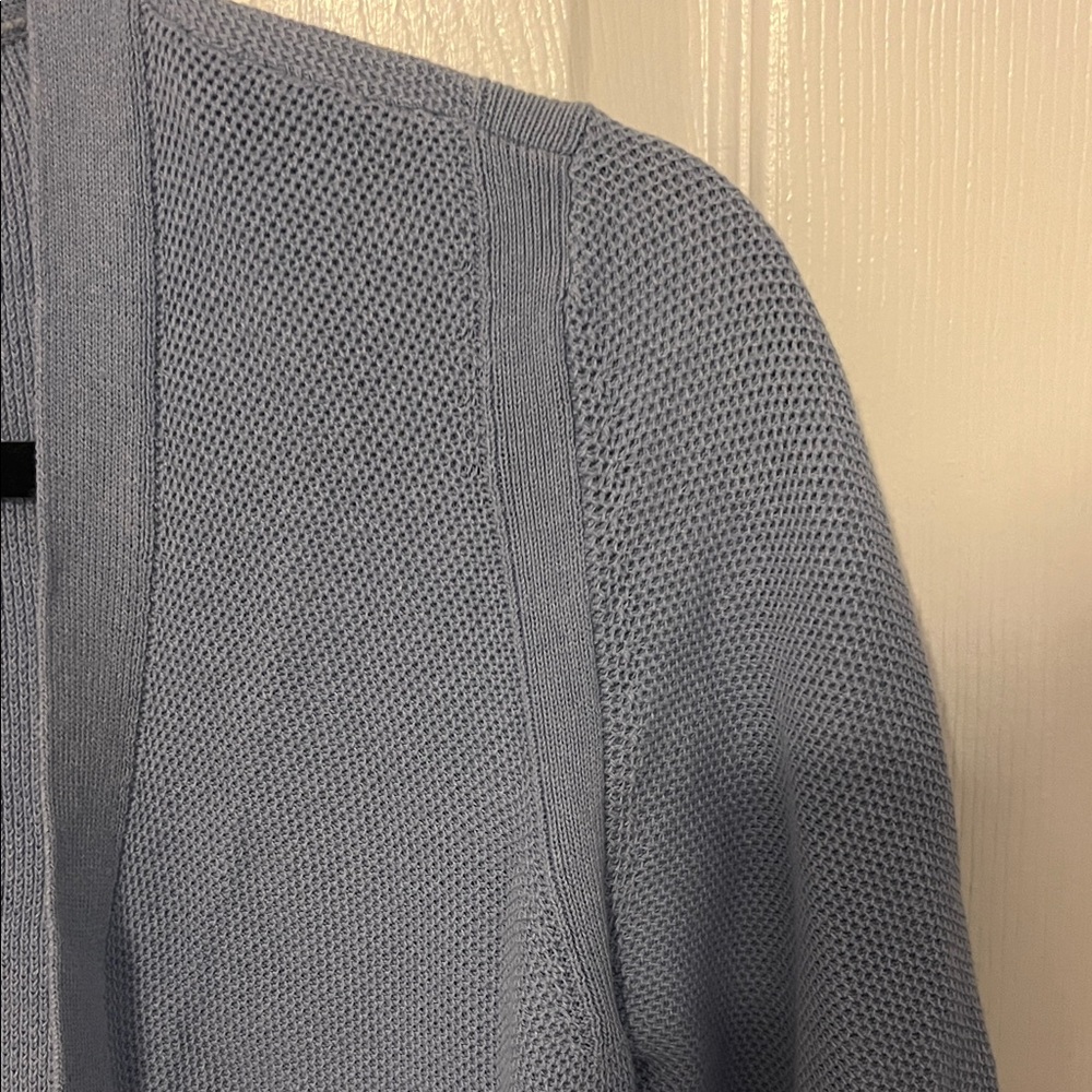 Talbots Light Blue Open-Front Cardigan - Picture 4 of 6